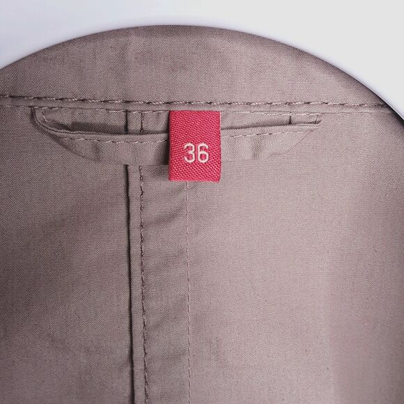 Womens Peanut Brown Tapered Cotton Jacket Size 36 - Picture 7 of 12